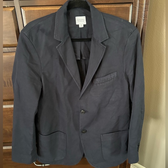 Sunspel Men's Navy Sport Coat